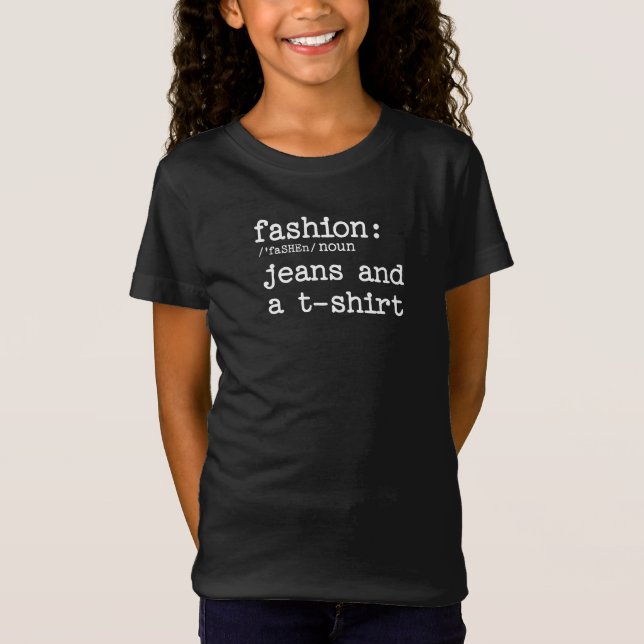 Definition von ModeJeans und T - Shirt (Vorderseite)