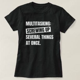 Definition von Multitasking Funny Sarcastic Zita T-Shirt