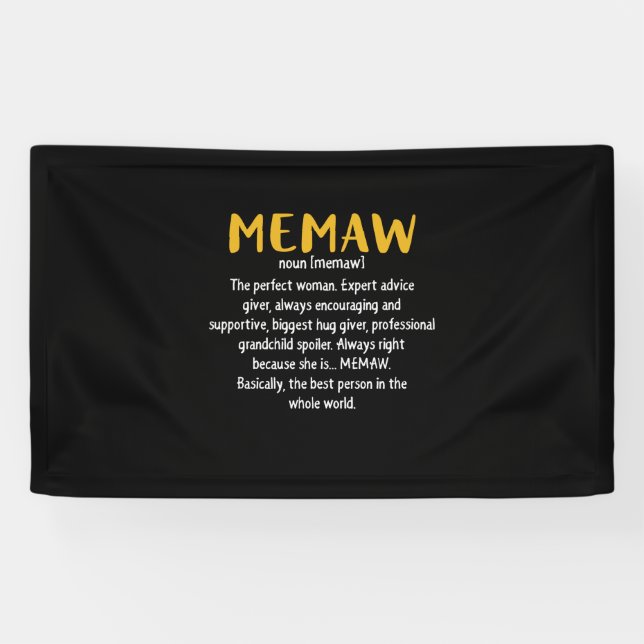 Definition von Mutter Art Memaw Banner (Horizontal)