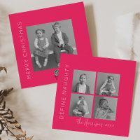 Definition von Naughty | 5 Foto Collage Weihnachte