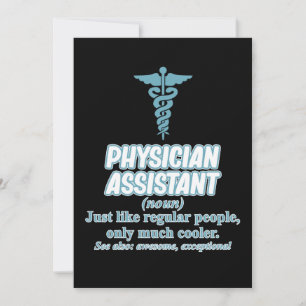Definition von Physician Assistant PA Medizinstude Einladung