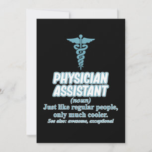 Definition von Physician Assistant PA Medizinstude Einladung