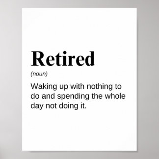 Definition von "Rente Funny" Poster