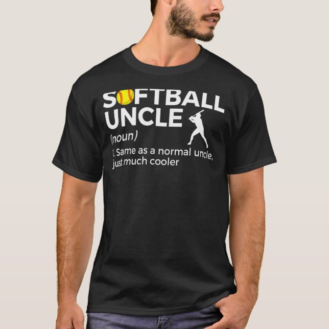 Definition von Softball Uncle T-Shirt (Vorderseite)
