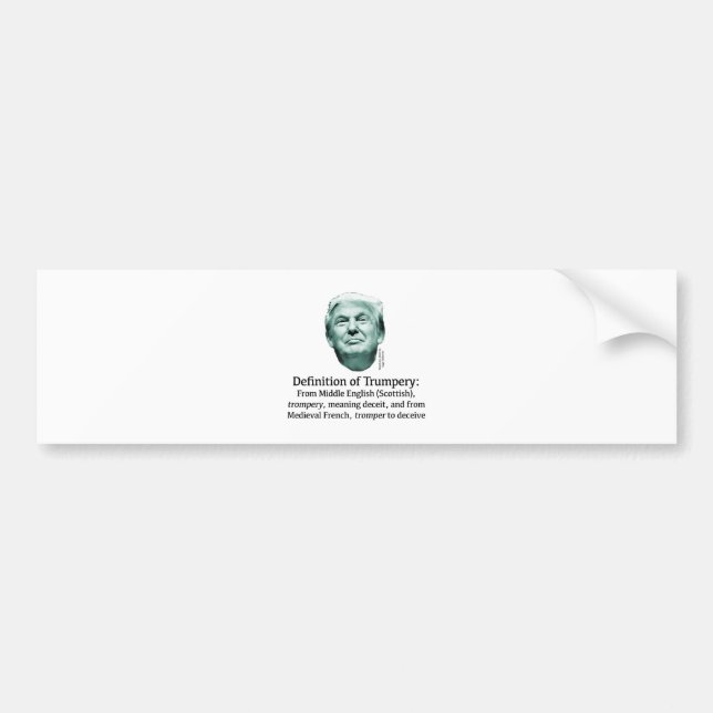 Definition von Trumpery Autoaufkleber (Vorne)