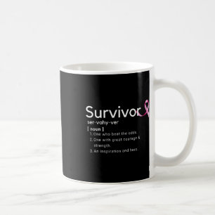 Definition von Überlebenden von Brustkrebs Kaffeetasse