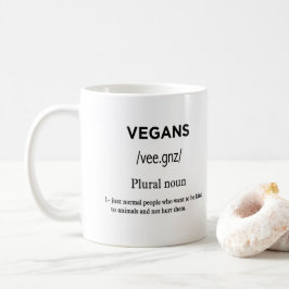 Definition von Veganen Kaffeetasse
