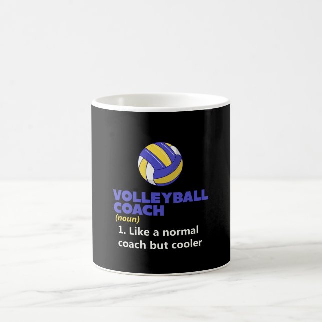 Definition von Volleyball-Coach Kaffeetasse (Mittel)