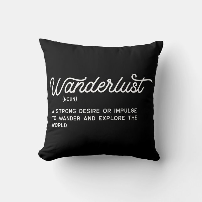 Definition von Wanderlust Kissen (Vorderseite)