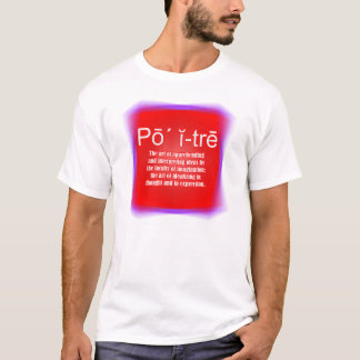 Definitions-Poesie im Rot T-Shirt