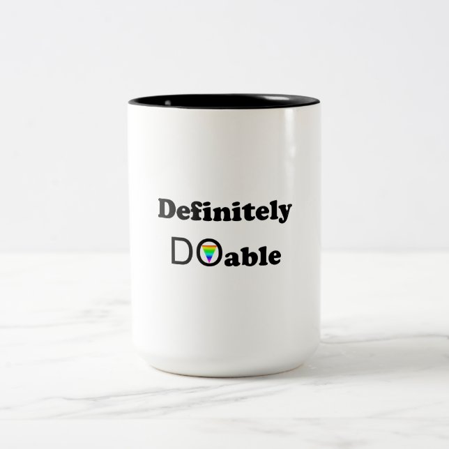 Definitiv dotierbar zweifarbige tasse (Mittel)