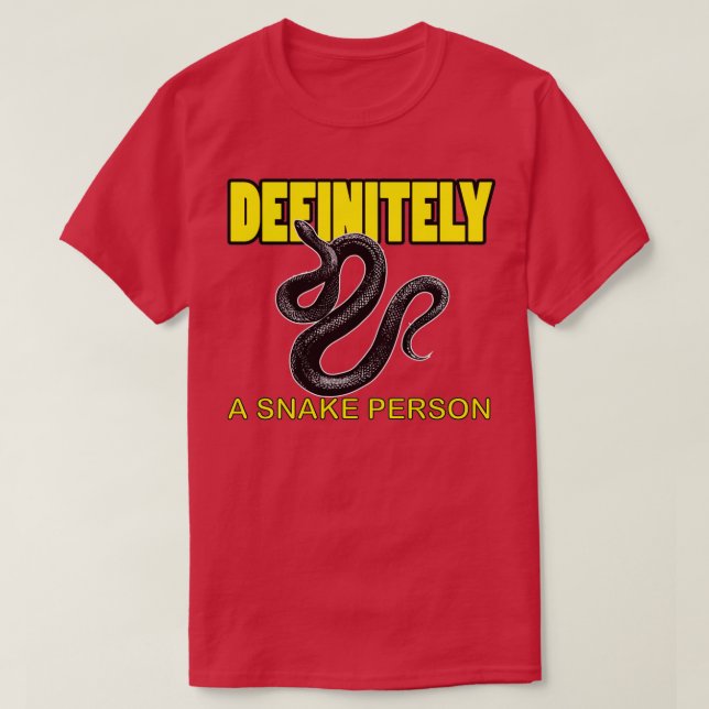 Definitiv eine Schlange Person 59 T-Shirt (Design vorne)