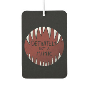 Definitiv kein Mimic D&D Gaming Geschenke Autolufterfrischer