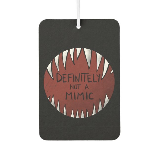 Definitiv kein Mimic D&D Gaming Geschenke Autolufterfrischer (Vorderseite)