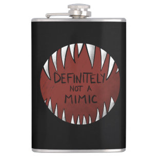 Definitiv kein Mimic D&D Gaming Geschenke Flachmann
