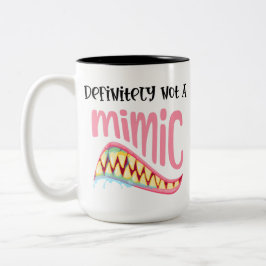 Definitiv kein Nachahmer DnD Gaming böse grin DM g Zweifarbige Tasse