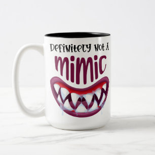 Definitiv kein Nachahmer DnD Gaming böse grin DM g Zweifarbige Tasse