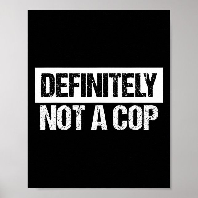 Definitiv kein Polizist Kostüm Poster (Vorne)