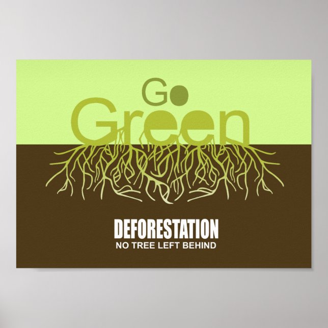 DEFORESTATION - HINTER DEM BAUM KEIN BAUM VERLASSE POSTER (Vorne)