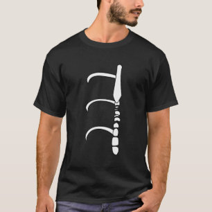 Deformiertes Halb-Rib-Käfig-Shirt T-Shirt