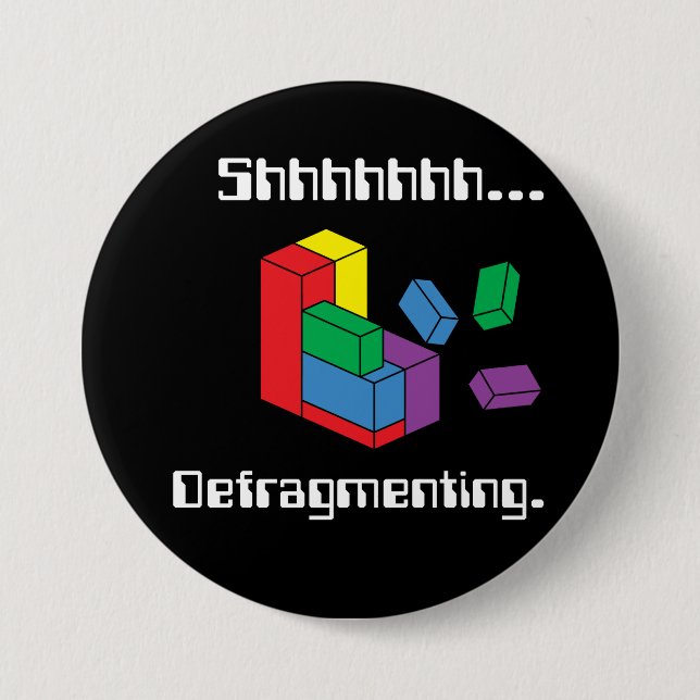 Defragmenting Button (Vorderseite)