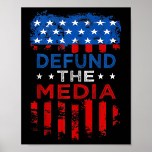 Defund Media Anti Fake News enttäuscht den Media T Poster
