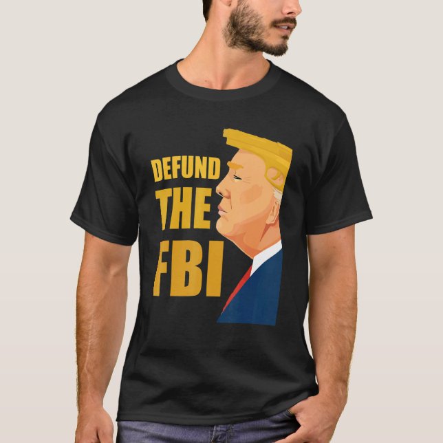 Defund of FBI Anti FBI Korruption American Flag T-Shirt (Vorderseite)