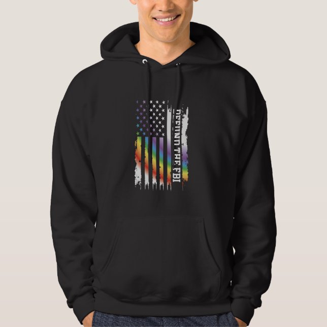 Defund the Fbi United Staaten Not Rainbow w Hoodie (Vorderseite)