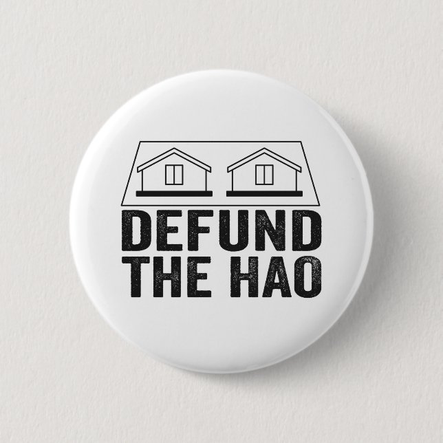 Defund the HOA Homeeigners Association Social GIft Button (Vorderseite)
