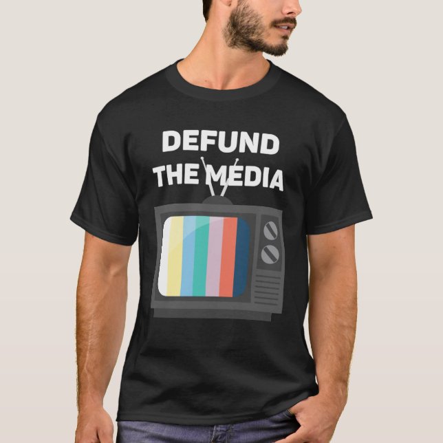 Defund The Media Vintage T-Shirt (Vorderseite)