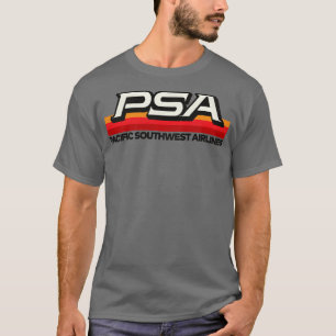 Defunktional PSA Airlines 70er 80er Pacific Califo T-Shirt