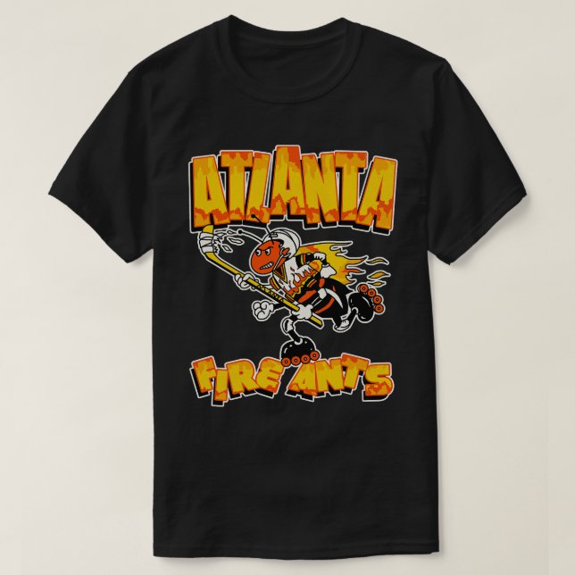 Defunktionale Atlanta Fire Ants Roller Hockey T-Shirt (Design vorne)