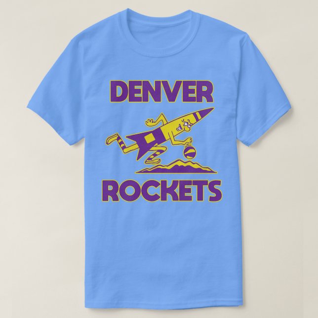 Defunktionale Denver Rockets Basketball Team T-Shirt (Design vorne)