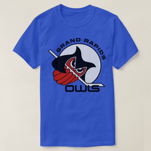 Defunktionale Grand Rapids Owls IHL Hockey T-Shirt (Design vorne)