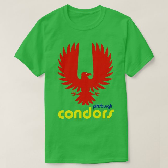 Defunktionale Pittsburgh Condors ABA Basketball T-Shirt (Design vorne)
