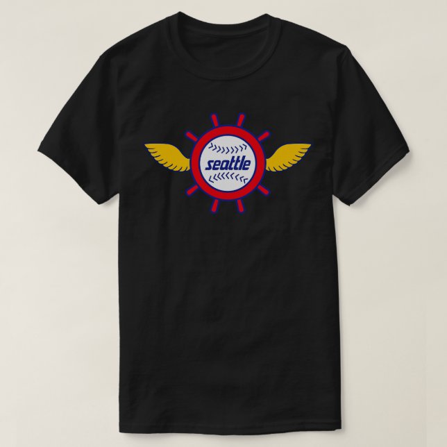 Defunktionale Seattle Pilots Baseball T-Shirt (Design vorne)