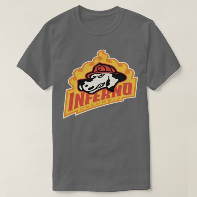 Defunktionierte Columbia Inferno Hockey-Mannschaft T-Shirt (Design vorne)