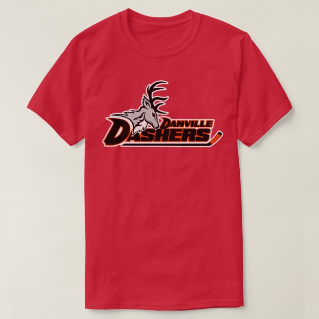 Defunktionierte Danville Dashers Illinois Hockey T T-Shirt (Design vorne)