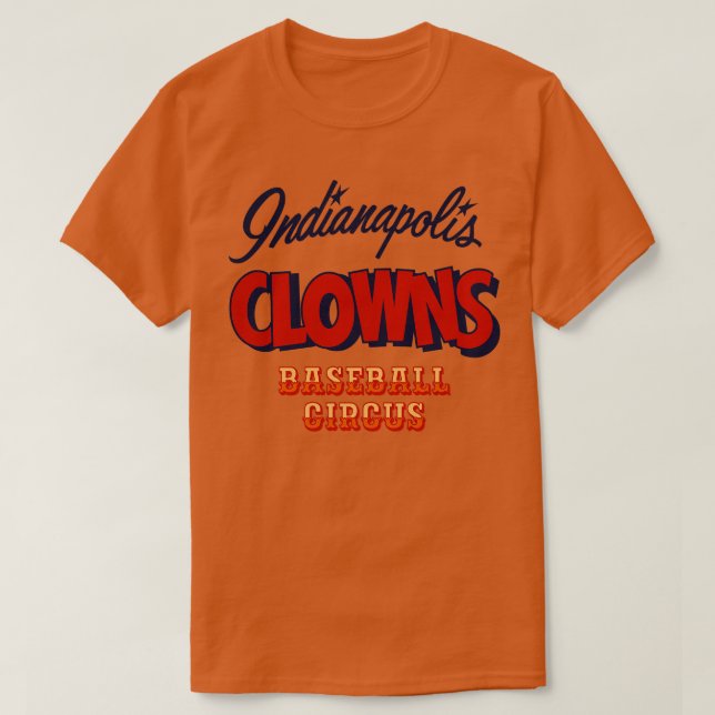 Defunktionierte Indianapolis-Clowns Baseball T-Shirt (Design vorne)
