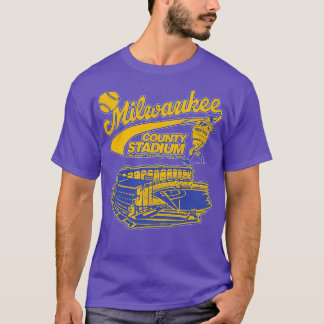 Defunktioniertes Baseball Milwaukee Landkreis Stad T-Shirt