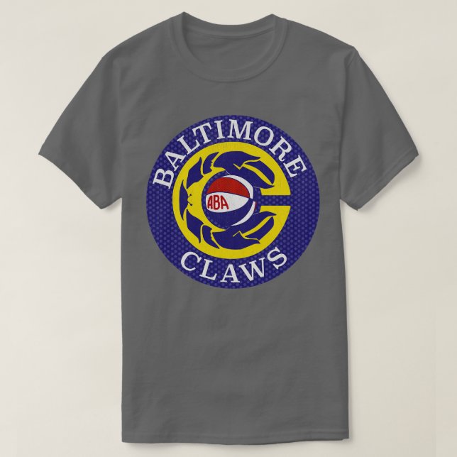 Defunktiont Baltimore Claws ABA Basketball 1976 T-Shirt (Design vorne)