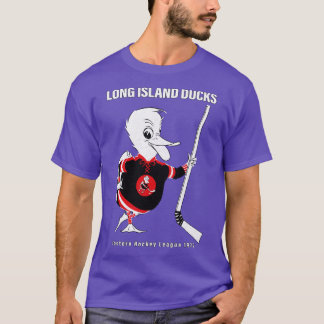 Defunktiont Long Island Ducks EHL Hockey 1972 T-Shirt