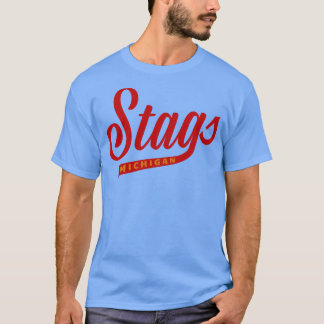 Defunktiont Michigan Stags WHA Hockey 1974 T-Shirt