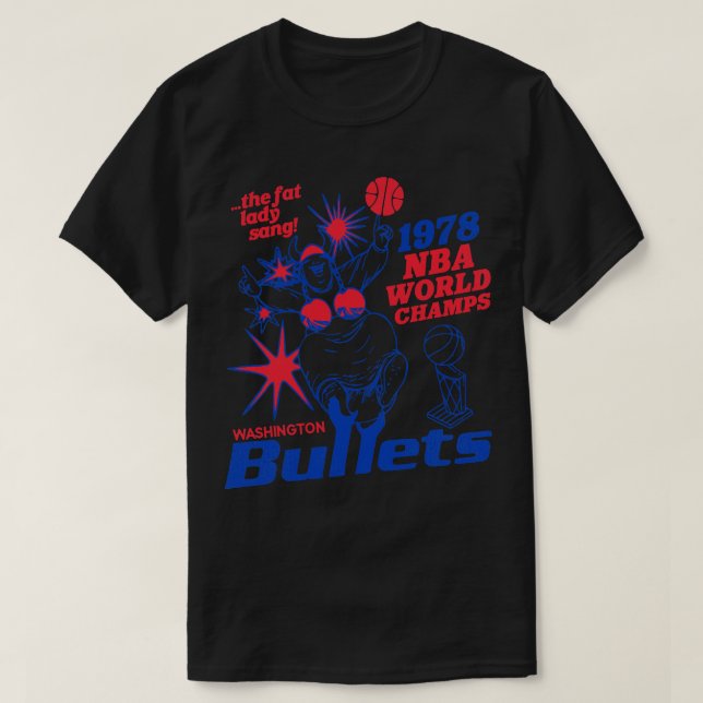 Defunktiont Washington Bullets 1978 Weltmeister Lo T-Shirt (Design vorne)