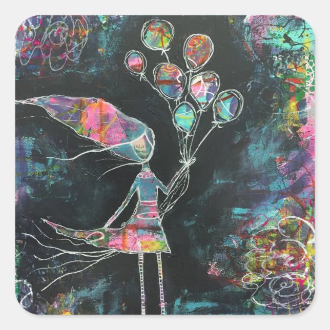 Defy Logic Art Stickers (Vorderseite)