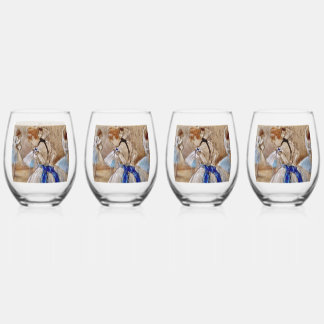 Dega’s Dancer With Blue Ribbon Weinglas Ohne Stiel