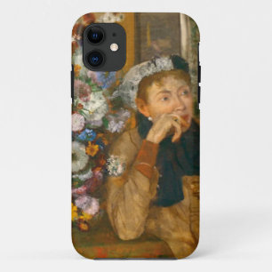 Degas A Women sitzt neben einer Vase von Blume Case-Mate iPhone Hülle