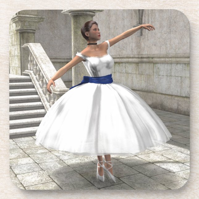 Degas Ballerina Getränkeuntersetzer (Vorderseite)