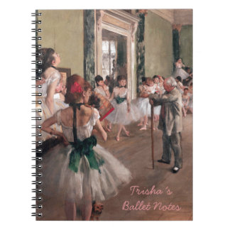 DEGAS BALLET ART, VINTAGE BALLETTKLASSE NOTEBOOK NOTIZBLOCK