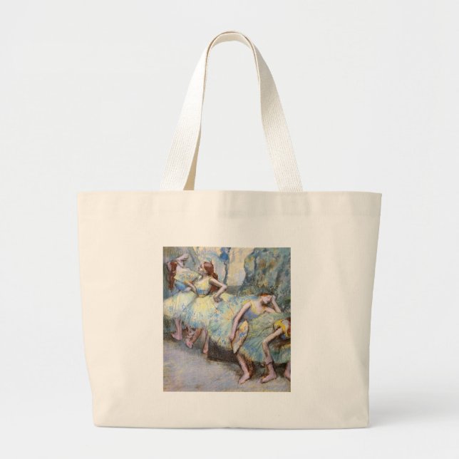 Degas Ballet Dancer Art Dancers Malerei Jumbo Stoffbeutel (Vorne)